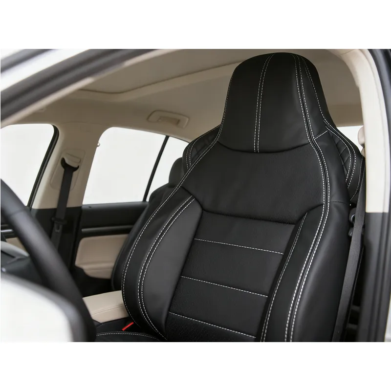 Funda de asiento de coche de piel auténtica de primera capa.
